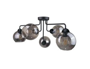 Lampa sufitowa nowoczesna 5xE27 COSMO BLACK