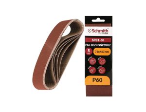 Pas bezkońcowy taśma papier ścierny P60 75x457mm 5szt Schmith