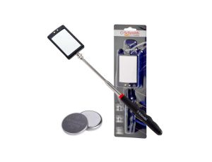 Lusterko inspekcyjne teleskopowe warsztatowe LED 87cm z bateriami Schmith