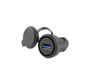 Gniazdo USB 3.0 do otworu 22mm tworzywo czarny z zaślepką /konieczny uchwyt/ 3SU1900-0GA10-0AA0