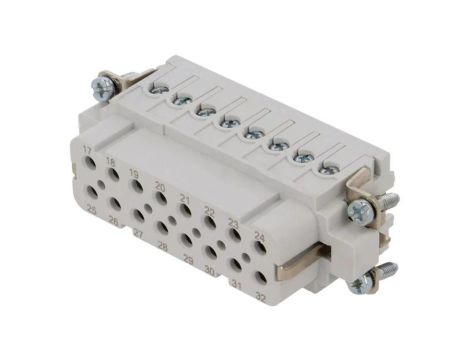 C146-10B0160044 Złącze HDC wkładka stykowa żeński C146 16PIN 16+PE 14A