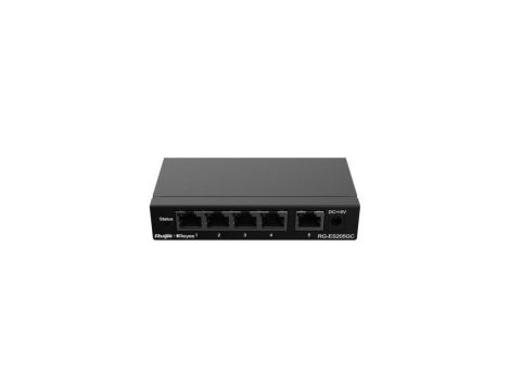 Zarządzalny Switch Reyee L2 5 portów 1Gbit Metalowa Obudowa Desktop