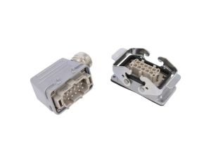 Złącze HDC męski + żeński C146 10-PIN 10+PE rozmiar E10 C146 10E010 922 1