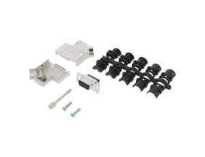 D45ZK-09FSSC D-Sub żeńskie kątowe 45 zacisk śrubowy na przewód PIN 9