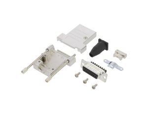 D-Sub żeńskie proste zacisk śrubowy na przewód 11,5mm -PIN 15 L17DTSL15-RG-LJS-T+L77DA15SST