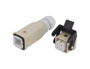Złącze HDC męski + żeński C146 4-PIN 3+PE rozmiar A3 M20 C146 10E003 922 4