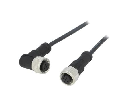 Kabel do czujników/automatyki 4-PIN M12-M12 1m wtyk wtyk M12A04FL-12AFR-SB001