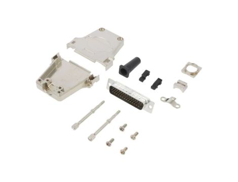 D-Sub HD męskie proste lutowanie na przewód UNC 4-40 -PIN 44 L17DTZF25-LJS-RG+L717HDB44P