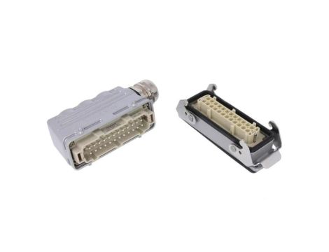 C146-10E0249221 Złącze HDC męski + żeński C146 24PIN 24+PE rozmiar E24