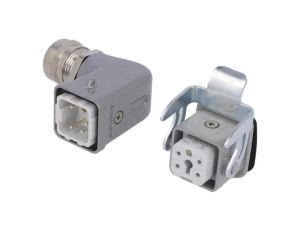 Złącze HDC męski + żeński C146 5-PIN 4+PE rozmiar A3 M20 C146 10E004 926 4