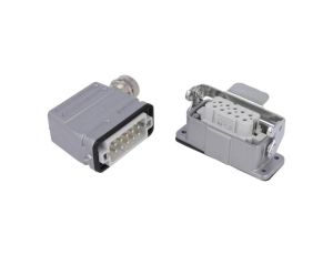 Złącze HDC męski + żeński C146 10-PIN 10+PE rozmiar A10 C146 10E010 921 4