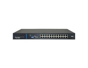 Zarządzalny przełącznik L2 (switch) 24 porty RJ45 PoE+ 1Gb/s + 2 porty SFP Uplink 1Gb/s + 1 port konsolowy RJ45 AVIZIO