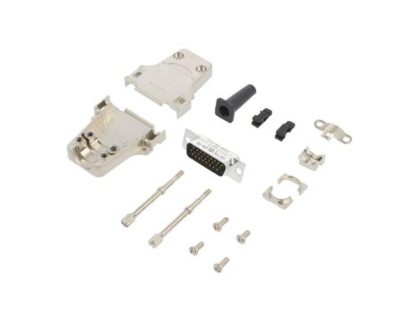 D-Sub HD męskie proste lutowanie na przewód UNC 4-40 -PIN 26 L17DTZF15-LJS-RG+L717HDA26P