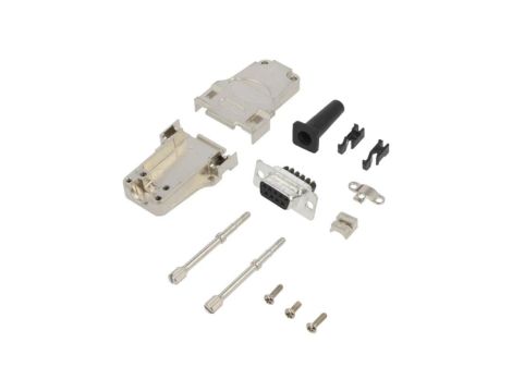 D-Sub żeńskie proste zacisk śrubowy na przewód -PIN 9 L17DTZF09-LJS-RG+L77DE09SST