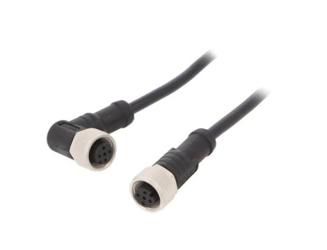 Kabel do czujników/automatyki 4-PIN M12-M12 1m wtyk wtyk M12A04FL-12AFR-SD001