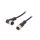 M12A04FL12AFRSD001 Kabel do czujników/automatyki 4PIN M12-M12 1m wtyk wtyk
