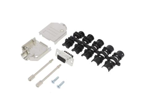 D-Sub żeńskie proste zacisk śrubowy na przewód -PIN 9 L17DTZK09+L77DE09SST