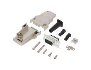 D45ZFRG-09FSSC D-Sub żeńskie kątowe 45 zacisk śrubowy na przewód PIN 9