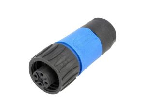 Złącze okrągłe wtyk na przewód 4-PIN żeński zacisk śrubowy C01620D00310010