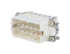 Złącze HDC wkładka stykowa męski C146 10-PIN 10+PE 16A 250V C14610A0101024
