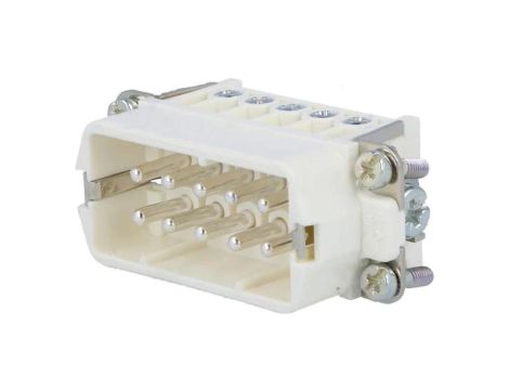 C146-10A0101024 Złącze HDC wkładka stykowa męski C146 10PIN 10+PE 16A 250V