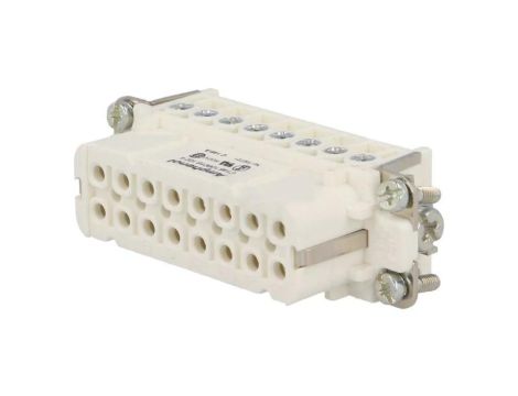 C146-10B0161024 Złącze HDC wkładka stykowa żeński C146 16PIN 16+PE 14A