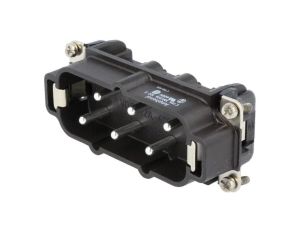 Złącze HDC wkładka stykowa męski C146 6-PIN 6+PE 42A 400V C14610A0061025