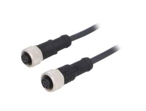 Kabel do czujników/automatyki 8-PIN M12-M12 1m wtyk wtyk M12A08FL-12AFL-SB001