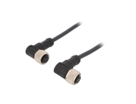 Kabel do czujników/automatyki 8-PIN M12-M12 1m wtyk wtyk M12A08FR-12AFR-SB001