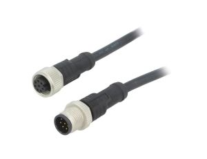 Kabel do czujników/automatyki 8-PIN M12-M12 1m wtyk wtyk M12A08ML-12AFL-SD001