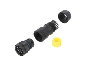 DC-05BMMB-QL8MPP Złącze okrągłe wtyk na przewód 5PIN męski ze stykami X-Lok