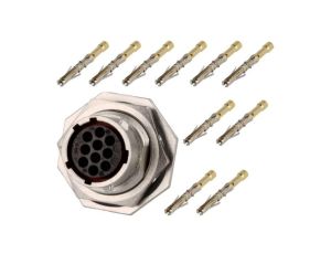 Złącze okrągłe gniazdo,wtyk 10-PIN żeński zaciskanie RT360 RT0W71210SNH-K