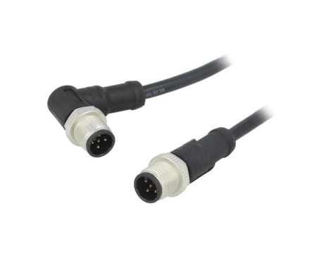 Kabel do czujników/automatyki 5-PIN M12-M12 1m wtyk wtyk M12A05ML-12AMR-SD001
