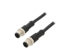 Kabel do czujników/automatyki 10-PIN M12-M12 1m wtyk wtyk M12A10ML-12AML-SD001