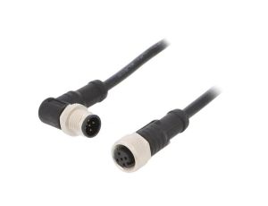 M12A05FL12AMRSD001 Kabel do czujników/automatyki 5PIN M12-M12 1m wtyk wtyk