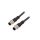Kabel do czujników/automatyki 10-PIN M12-M12 1m wtyk wtyk M12A10ML-12AML-SB001