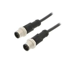 M12A05ML12AMLSB001 Kabel do czujników/automatyki 5PIN M12-M12 1m wtyk wtyk