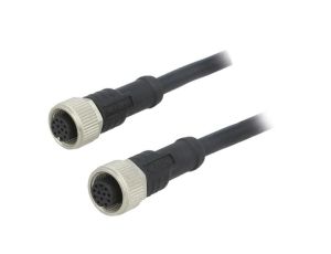 Kabel do czujników/automatyki 12-PIN M12-M12 1m wtyk wtyk M12A12FL-12AFL-SD001