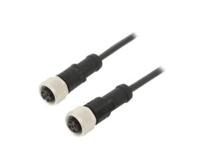 Kabel do czujników/automatyki 4-PIN M12-M12 kod D-Ethernet M12D04FL-12DFL-SB001