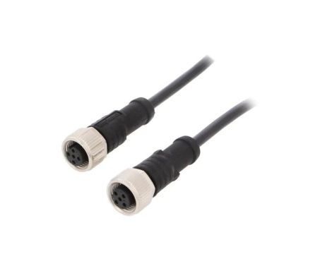 Kabel do czujników/automatyki 5-PIN M12-M12 kod B-Profibus M12B05FL-12BFL-SB001