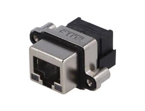 Gniazdo RJ45 na panel THT kątowe 90 UL94V-0 IP67 M3 MRJ-5380-M1