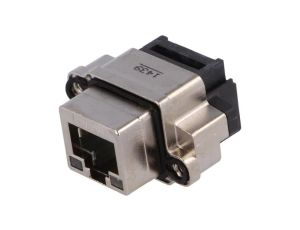 Gniazdo RJ45 z diodą LED IP68 na panel THT kątowe 90 MRJR-5381-01