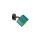 Kinkiet nowoczesny abażur 1x E27 FLOW GREEN