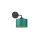 Kinkiet nowoczesny abażur 1xE27 FLOW GREEN