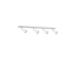 Spot nowoczesny 4xGU10 EYE WHITE WOOD