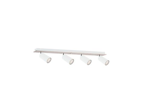 Spot nowoczesny 4xGU10 EYE WHITE WOOD