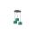 Lampa wisząca nowoczesna abażur 3x E27 FLOW GREEN