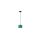 Lampa wisząca nowoczesna abażur 1xE27 FLOW GREEN