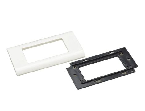 Ramka montażowa + support 4M 90x45 biała na moduły Mediabox