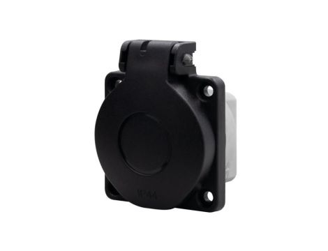 Gniazdo tablicowe 16A 250V 2P+Z IP44 - B czarne